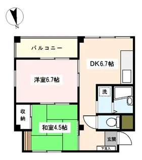 グランドール・コボリ【1階】の間取り