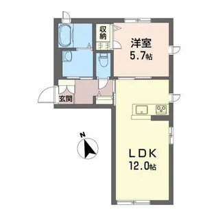 シャーメゾン和【1階】の間取り