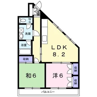 メゾンソレイユ【2階】の間取り