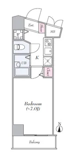 グランド・ガーラ渋谷【10階】の間取り