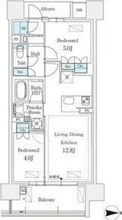 GRANPASEO丸の内【6階】の間取り