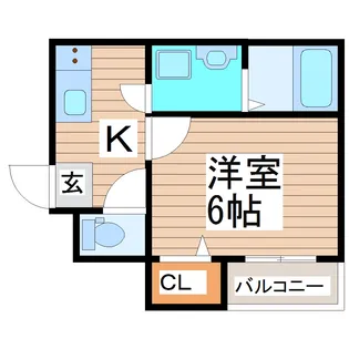 Azul保春院【2階】の間取り