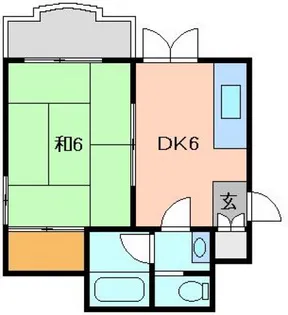 ベルメゾン横田【4階】の間取り