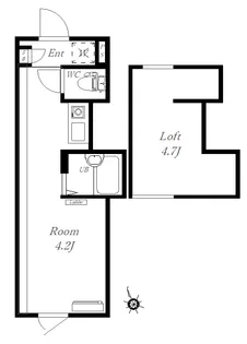 プライムテラス生田【1階】の間取り