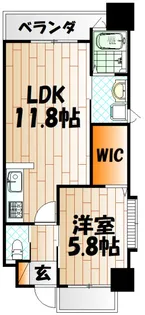 ギャラン竪町【5階】の間取り