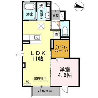 サンドハウス B棟【1階】の間取り