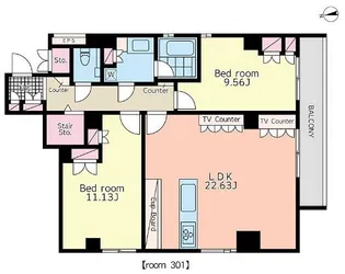 プラチネサンク【3階】の間取り