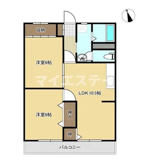 ニュー井上ハイツII【1階】の間取り