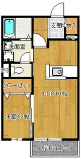 シャルマンハイム【1階】の間取り