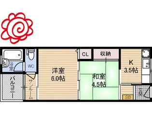 みゆきマンション【3階】の間取り