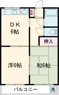シャインハイツ【2階】の間取り