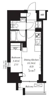 フレンシア御徒町【3階】の間取り