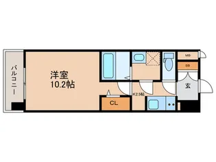 SーRESIDENCE新町Agog【6階】の間取り