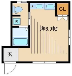メゾン・ド・北新宿【1階】の間取り