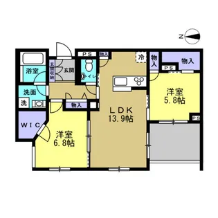 メゾン オルジュ【1階】の間取り