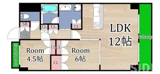 ソルジェンテ高殿【11階】の間取り