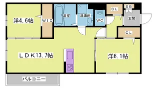 licorice【3階】の間取り