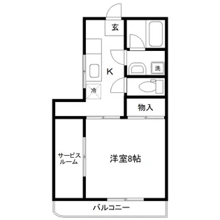 メゾン若林【3階】の間取り