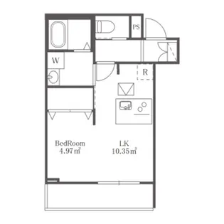 メテオール【1階】の間取り
