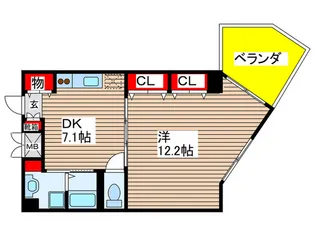 マハロリゾート【3階】の間取り