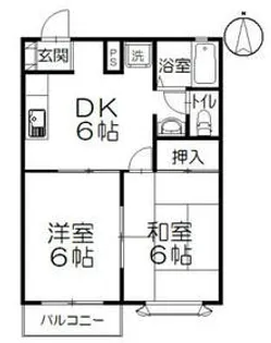 チェリーハウス桜花園【2階】の間取り