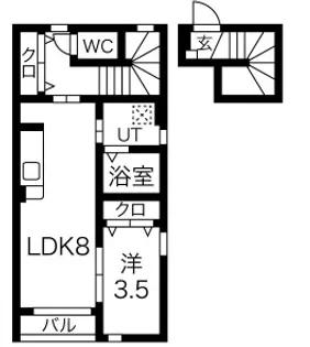 オーズコート【2階】の間取り