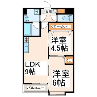 免疫ビルEXCIA【3階】の間取り