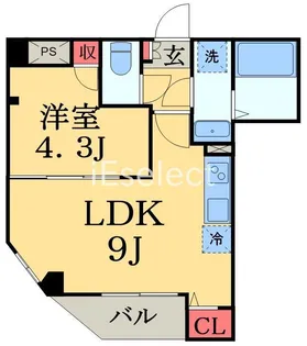 コネクトパークヒルズ千葉中央【10階】の間取り