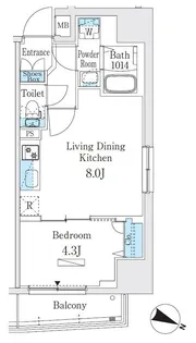 プライムブリス板橋本町【3階】の間取り