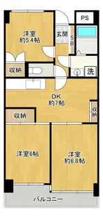 ベルメゾン中村【2階】の間取り