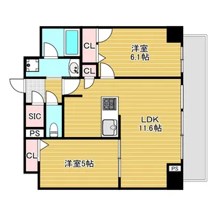 Parc de Vert Esaka【8階】の間取り