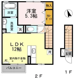 セジュールおいらせ【2階】の間取り