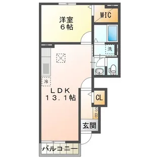 フリーデハイムA【1階】の間取り