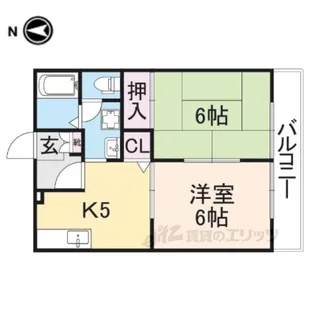 ハイツルーラル【2階】の間取り