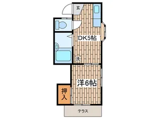 メゾンド蘭【1階】の間取り
