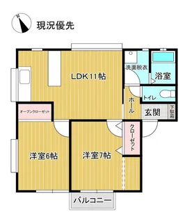 West court(ダイヤ61城西)【2階】の間取り