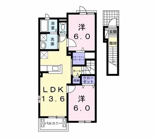 ボヌール・ロジュマン【2階】の間取り