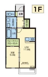 コスモス・ワン【1階】の間取り