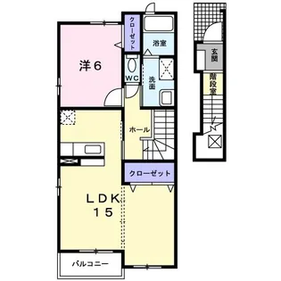 カーサプラシード B【2階】の間取り