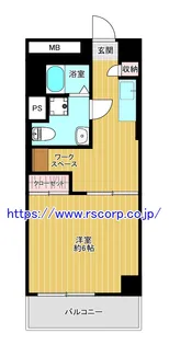 シャンボール中野【6階】の間取り