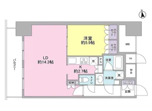 スタイリオ品川中延【11階】の間取り