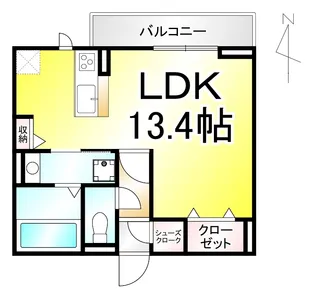 CUBE【1階】の間取り
