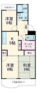 グランハイツ富士見【3階】の間取り