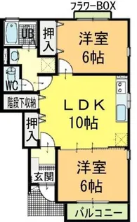 ディアス38【2階】の間取り