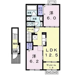 アリア【2階】の間取り