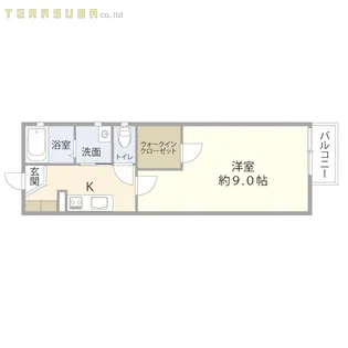 ディアス野口B【2階】の間取り