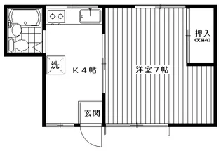 豊ハイツ【2階】の間取り