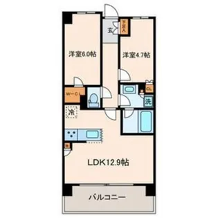 リビオ新宿ザ・レジデンス【3階】の間取り