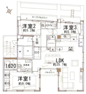 半蔵門ハイム【6階】の間取り