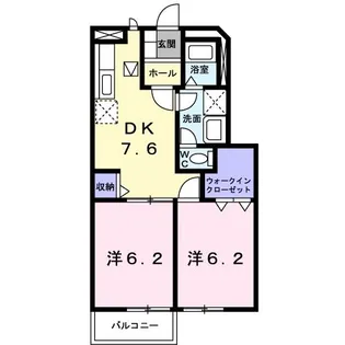 リバーストーン3【1階】の間取り